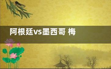 阿根廷vs墨西哥 梅西加油淘汰赛有你更精彩